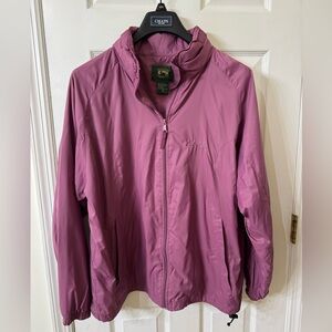 Vintage Cabela’s Windbreaker Rain Jacket Coat Maroon Purple Red Size XL